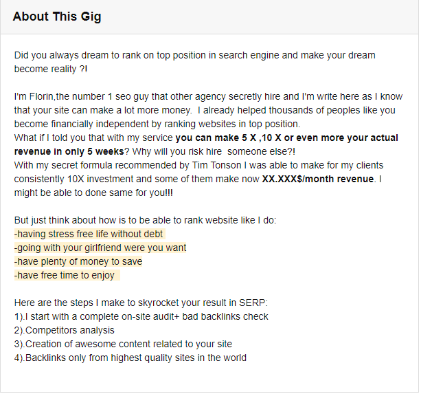 Fiverr外包SEO服务尝试 | 国外水军五毛党值得考虑吗？