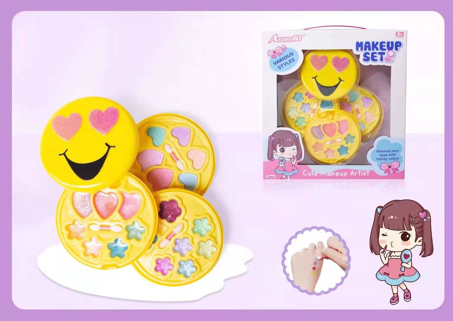 儿童彩妆DIY套装，满足女孩的公主梦