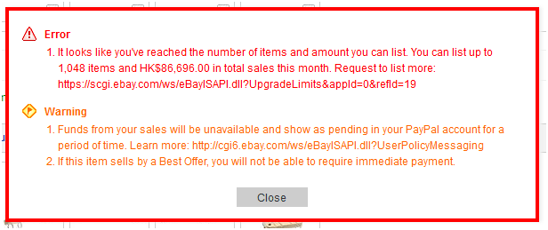 eBay出现errors怎么办？10个常见错误报告原因及解决方案