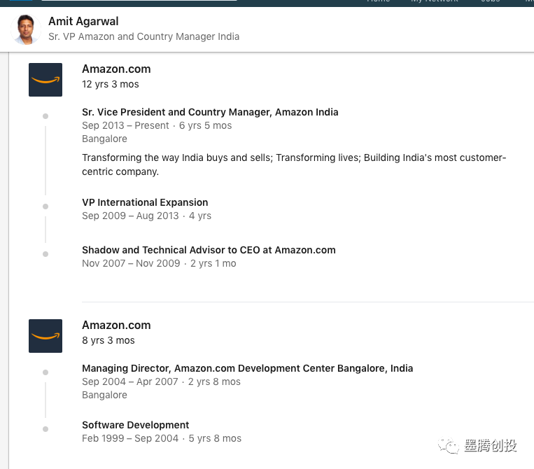 亚马逊创始人贝索斯再下天竺