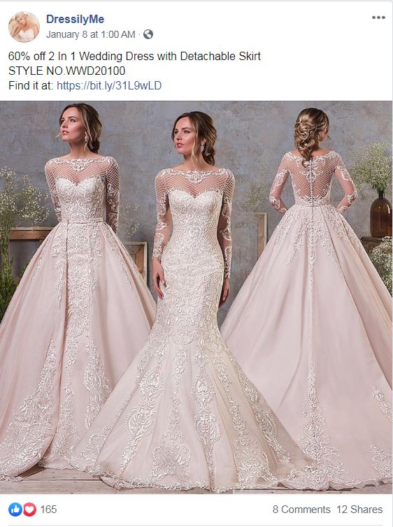 婚纱礼服--FB内容营销攻略