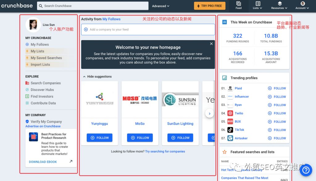 Crunchbase是什么？怎么找客户？