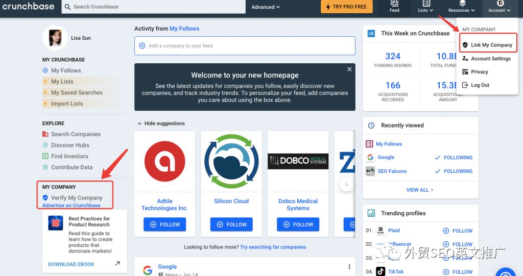 Crunchbase是什么？怎么找客户？