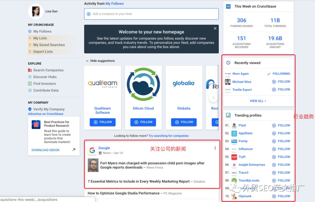 Crunchbase是什么？怎么找客户？