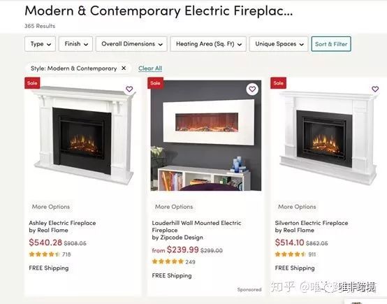 Fireplace ----wayfair 分析