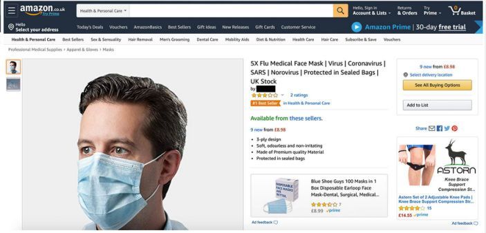 蹭“疫情”热度霸榜Best Seller的口罩卖家已被调查！