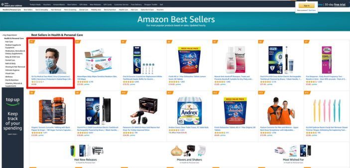 蹭“疫情”热度霸榜Best Seller的口罩卖家已被调查！