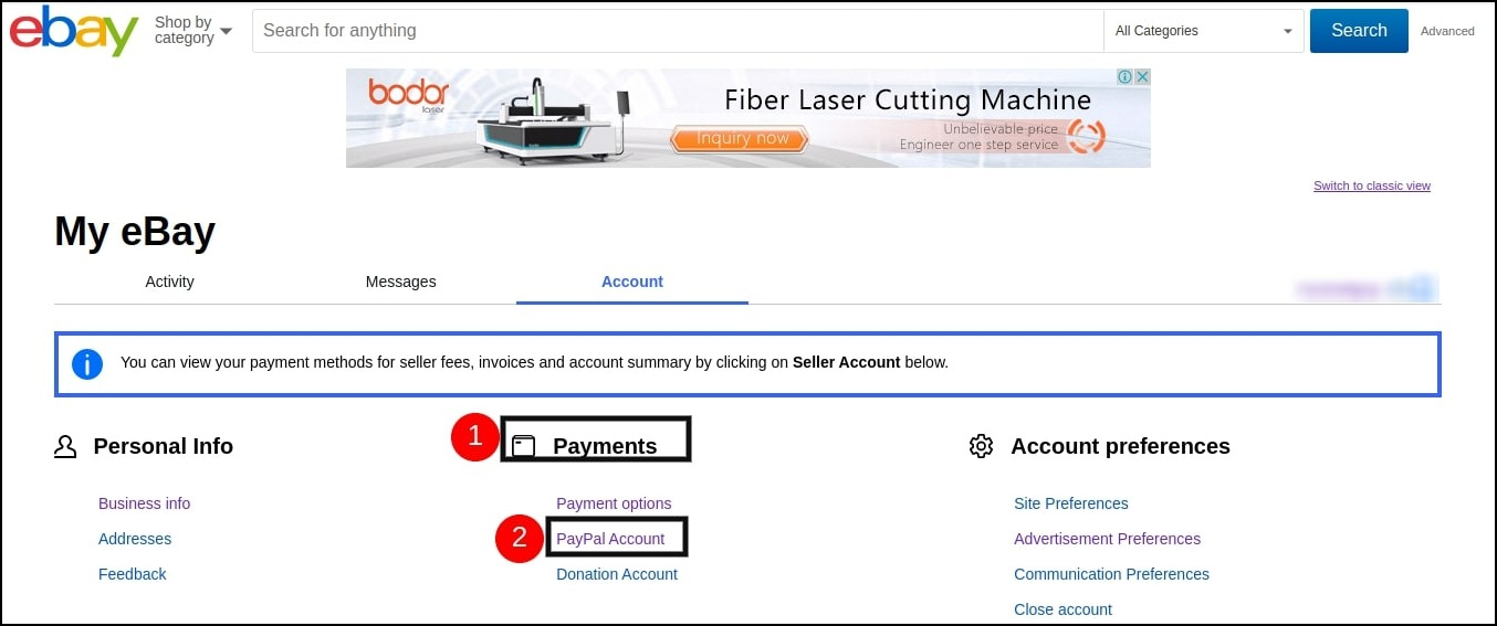 【图文详解】卖家如何在eBay上添加付款方式？