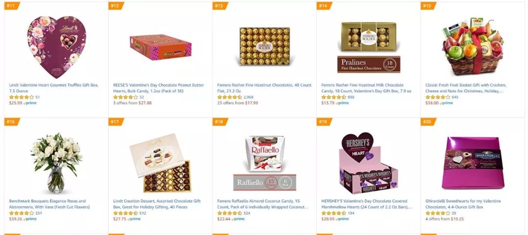 请查收！亚马逊最热销的情人节礼物清单！
