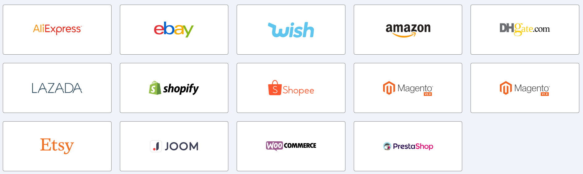 17TRACK目前支持绑定哪些平台的店铺？