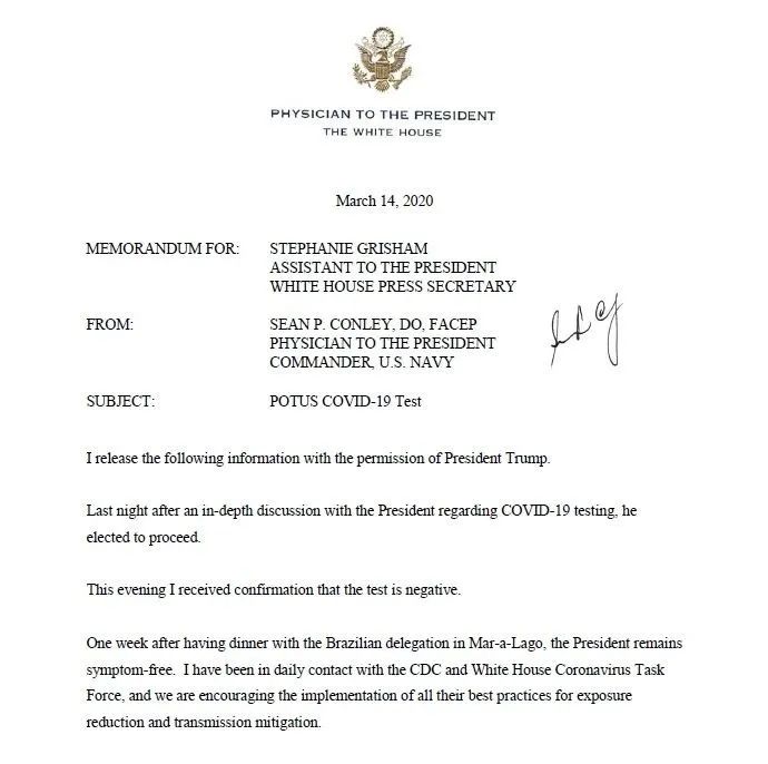 扩散升级！川普接受检测，全美医院紧急待命，旅行禁令扩大，或限制美国境内旅行