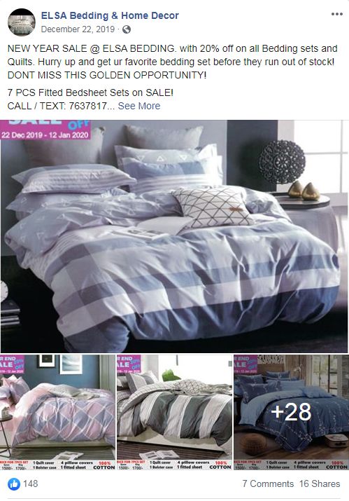 家纺用品--Facebook内容营销攻略