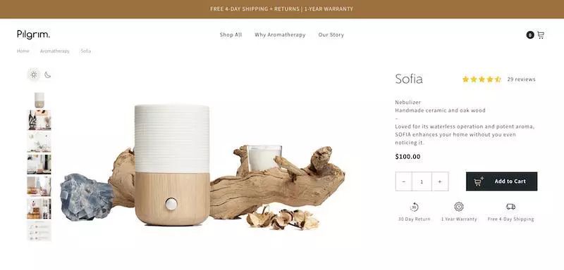 Shopify店铺分析 | 15个产品页案例，助你打造令人艳羡的在线商店！