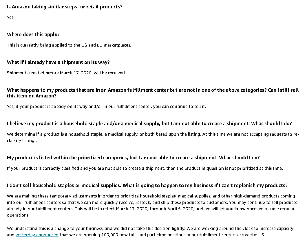 最新重磅！亚马逊杀手锏！FBA非必要商品禁止入库！