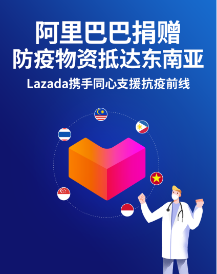 阿里巴巴捐赠防疫物资抵达东南亚，Lazada携手同心支援抗疫前线