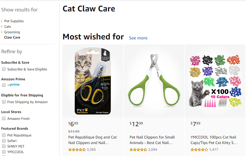 亚马逊选品（美国）BestSeller 类目剖析（第十六期）- Cat Claw Care