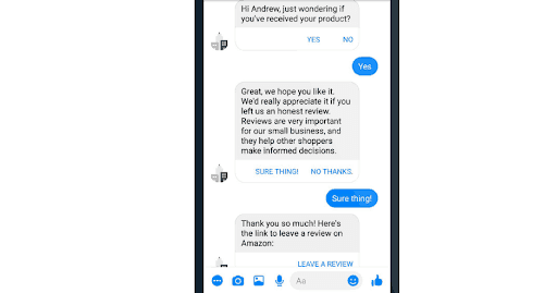 亚马逊索评新套路！如何使用Facebook Messenger索要review？