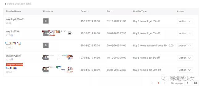 Shopee 后台主界面左功能区营销中心(中)