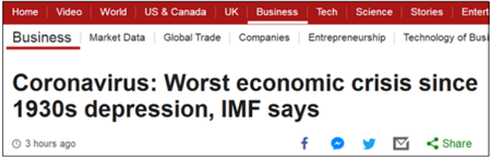  WTO：今年全球贸易恐将跌32%！ IMF：全球经济迎来最严重衰退！