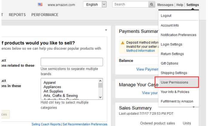 亚马逊子账号怎么设置