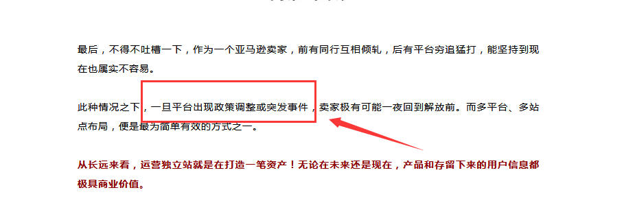 亚马逊政策频频调整，独立站导火线终于被点燃！