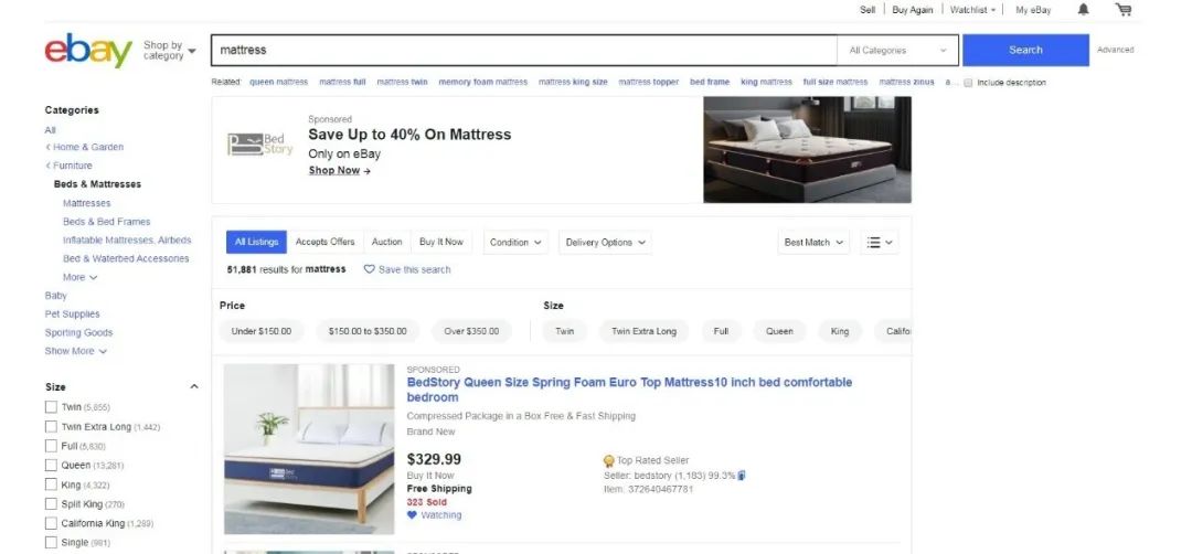 深耕品牌营销策略，聚焦床垫垂直精品，Bedstory成为eBay新卖家金鹰计划耀眼一员