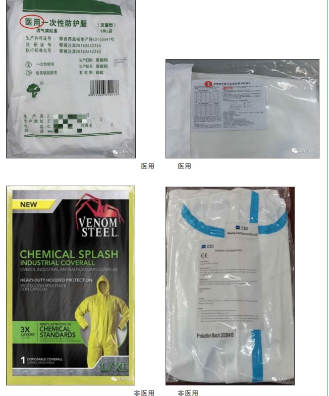 教你如何区分医用和非医用一次性防护服（图解）