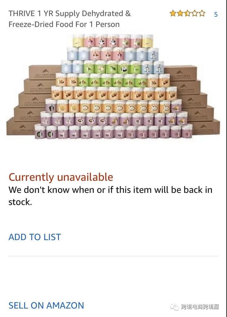 末日求生？这类产品亚马逊上意外火爆