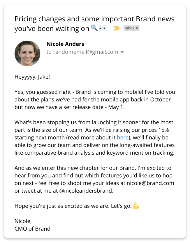 如何不失礼貌地写一封邮件通知客户涨价【附赠5个外贸邮件模板】