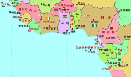 加纳地理位置图片