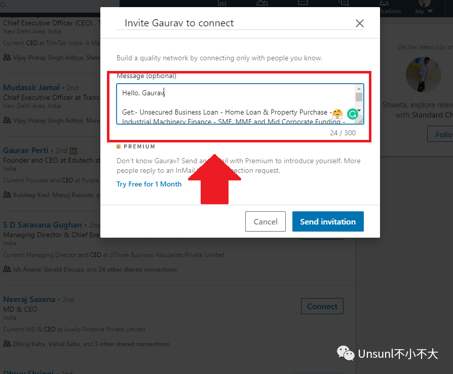linkedin不能注册