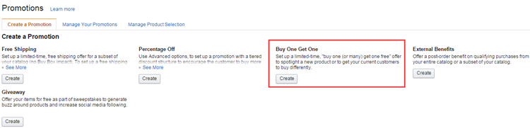 亚马逊促销活动Promotion③：Buy One Get One(买赠)的设置教程