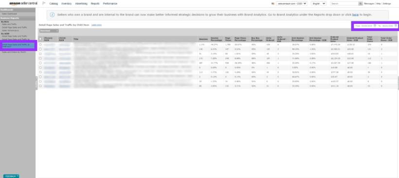 如何通过亚马逊卖家后台快速获取转化率及相关数据？