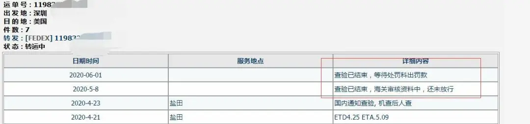 货代做妖！大批量卖家货柜在深圳海关被查扣，FedEx和UPS征收临时附加费
