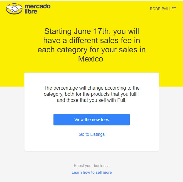 Mercado Libre平台佣金，降！！