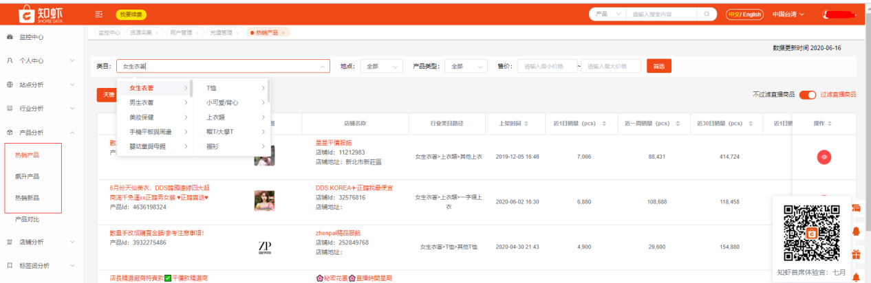 Shopee货源选品难？知虾shopee教您善用数据软件解决选品问题
