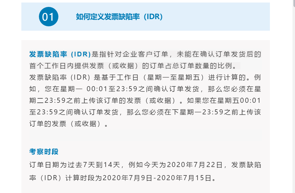 亚马逊卖家头疼！发票缺陷率（IDR)纳入绩效