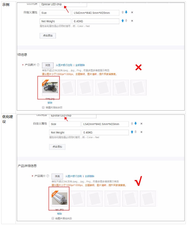 阿里巴巴国际站产品主图及详情图片设置要求
