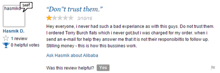 海外買家是這么評價阿里巴巴國際站的！