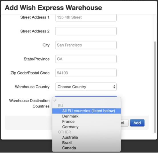 Wish卖家如何为产品启用 Wish Express海外仓