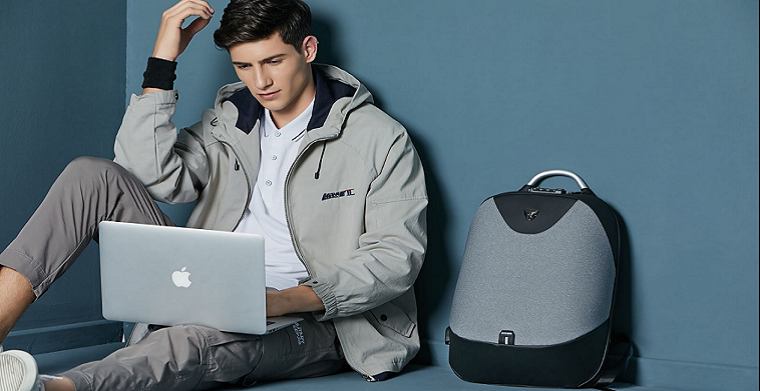 多功能防水防盗海关锁电脑双肩包