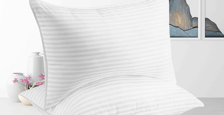 跨境热销缎条枕芯