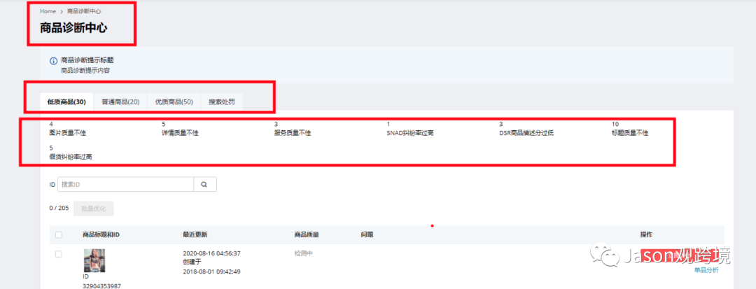 速卖通【商品诊断】新版商品诊断相关介绍和常见问题
