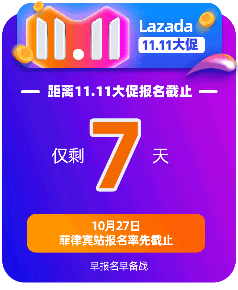 Lazada11.11大促六国玩法图鉴曝光！报名准则、时间、玩法都在里面