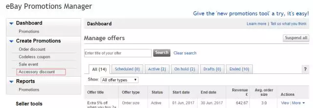 实操| eBay上的几种促销工具及设置方法