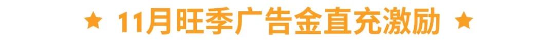 旺季活动预告 | 11.11大促广告全额免单, 加码旺季上千美金激励!
