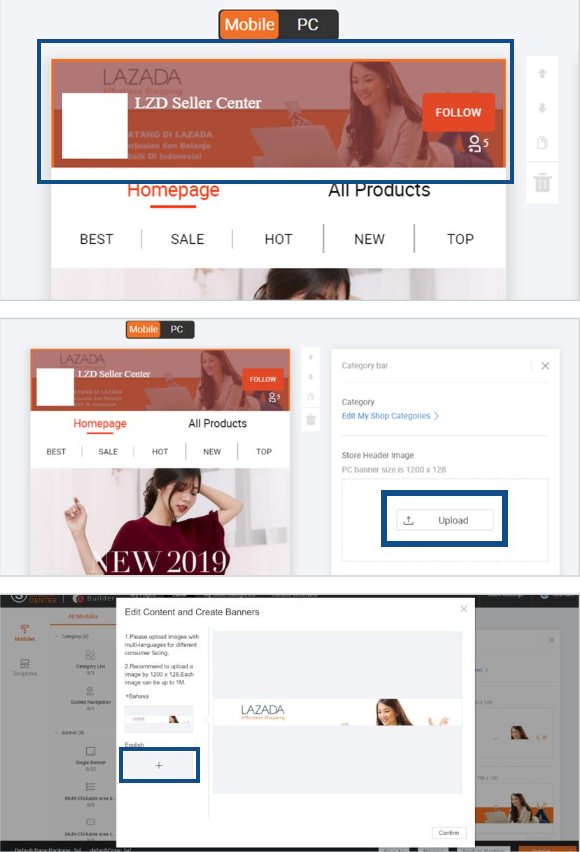一文教你如何装修Lazada店铺 如何设置PDP Banner