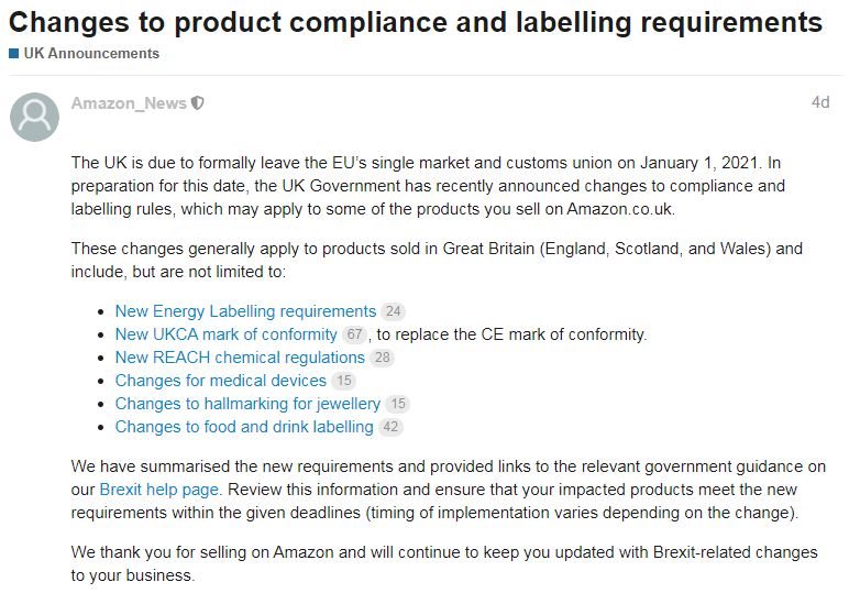 正在销售这些品类的卖家留心！你的商品必须及时作出变更