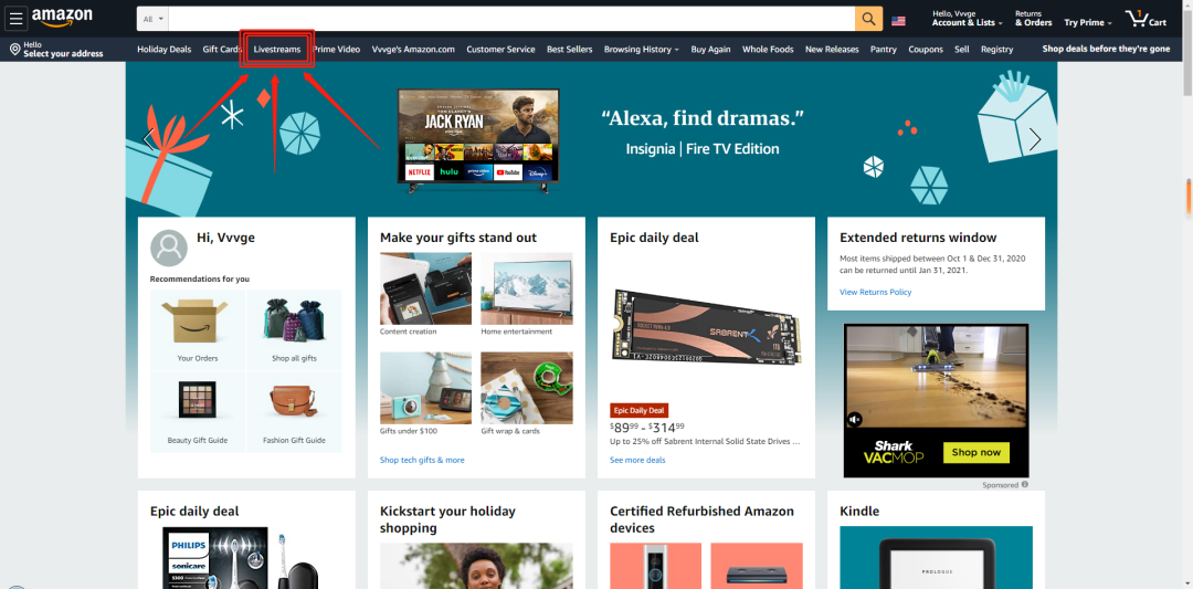 亚马逊直播入口的调整，亚马逊站内直播赶紧上车...