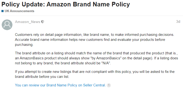 一周亚马逊大事丨亚马逊品牌政策更新，旺季警惕Listing被抑制显示